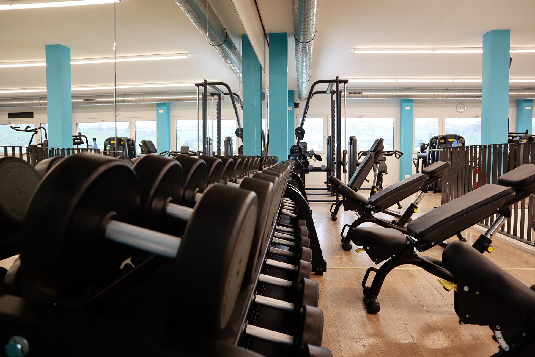 Trainingsgeräte im INFINITI Fitnessbereich